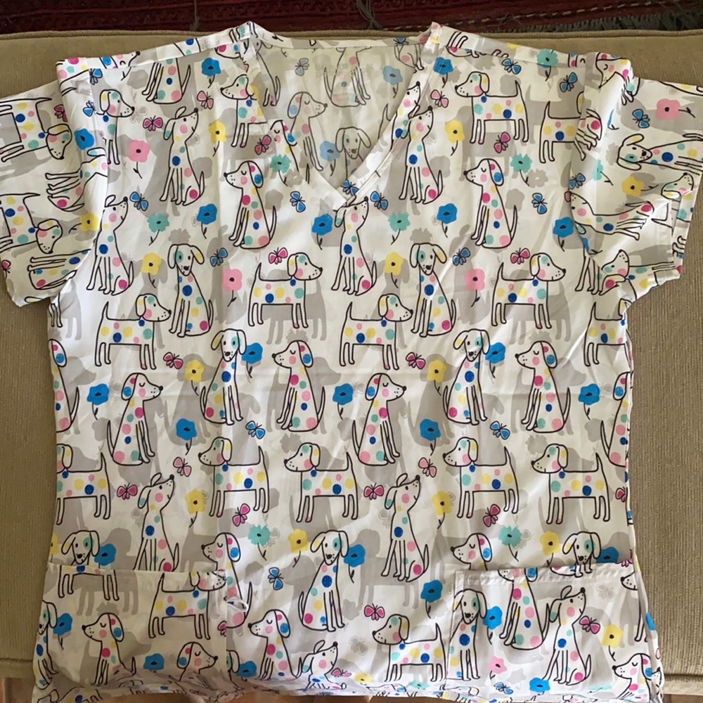Cute scrub top
